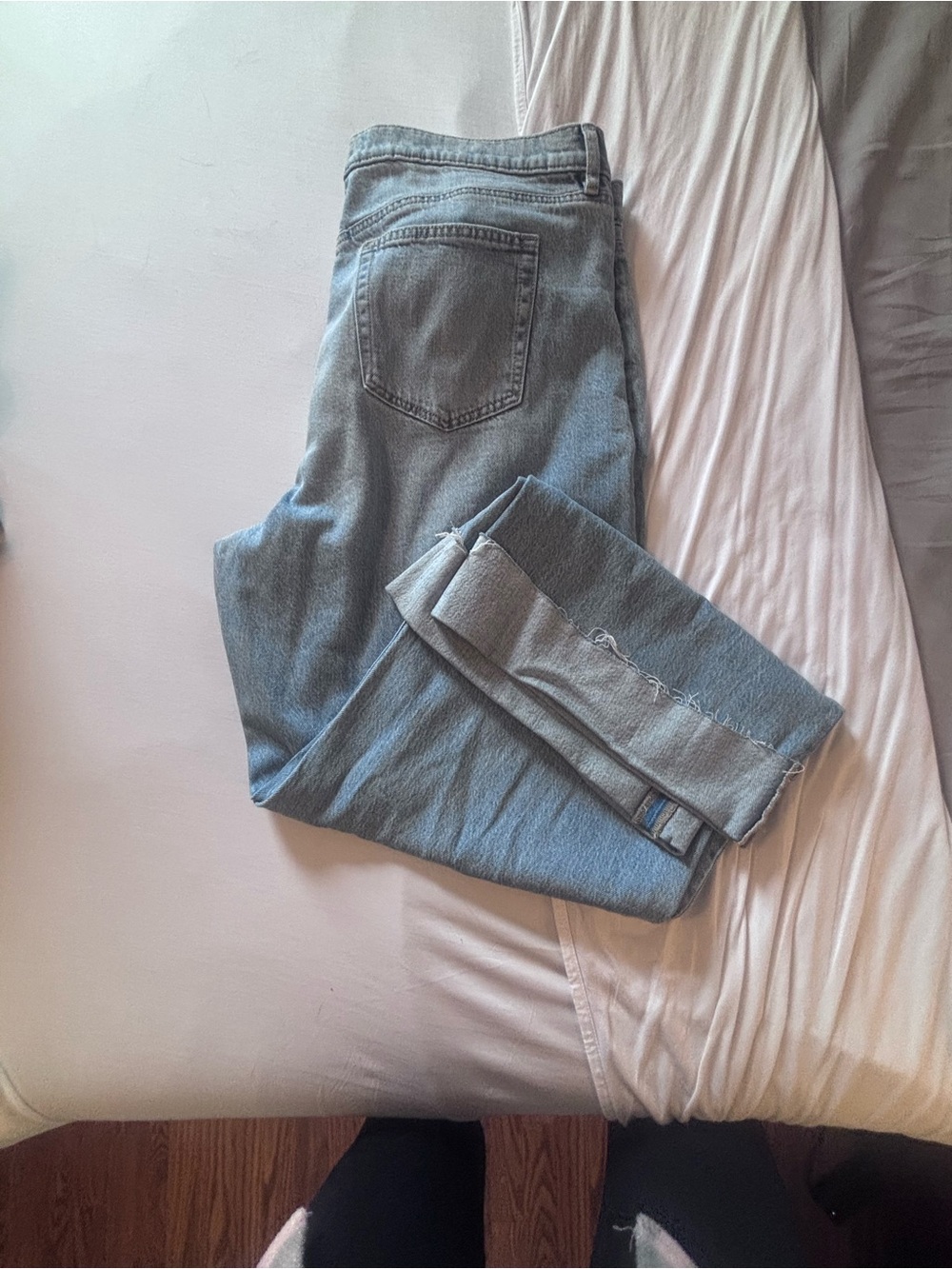 LOFT Light Blue Straight-Leg Jeans